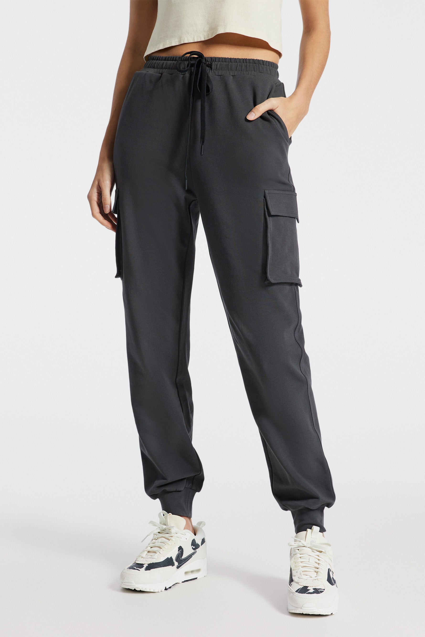 The Upside Palisade Camino Track Pant in Washed Black | BANDIER - BANDIER