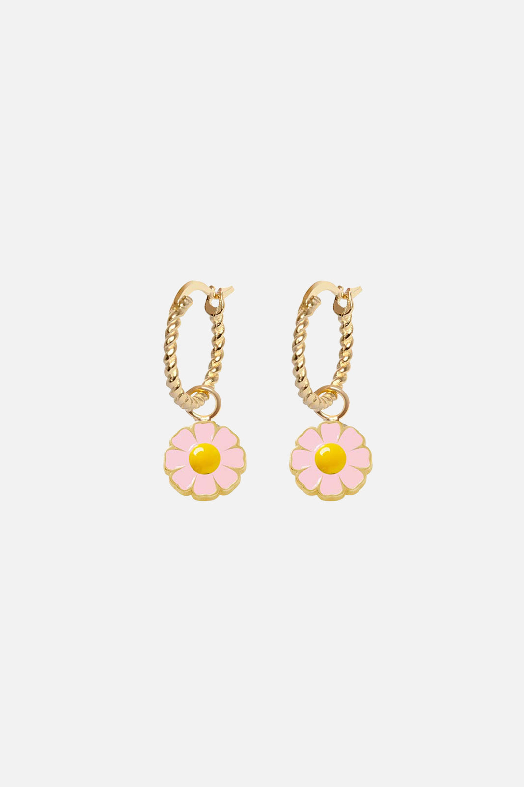 Gold Daisy Rope Earrings