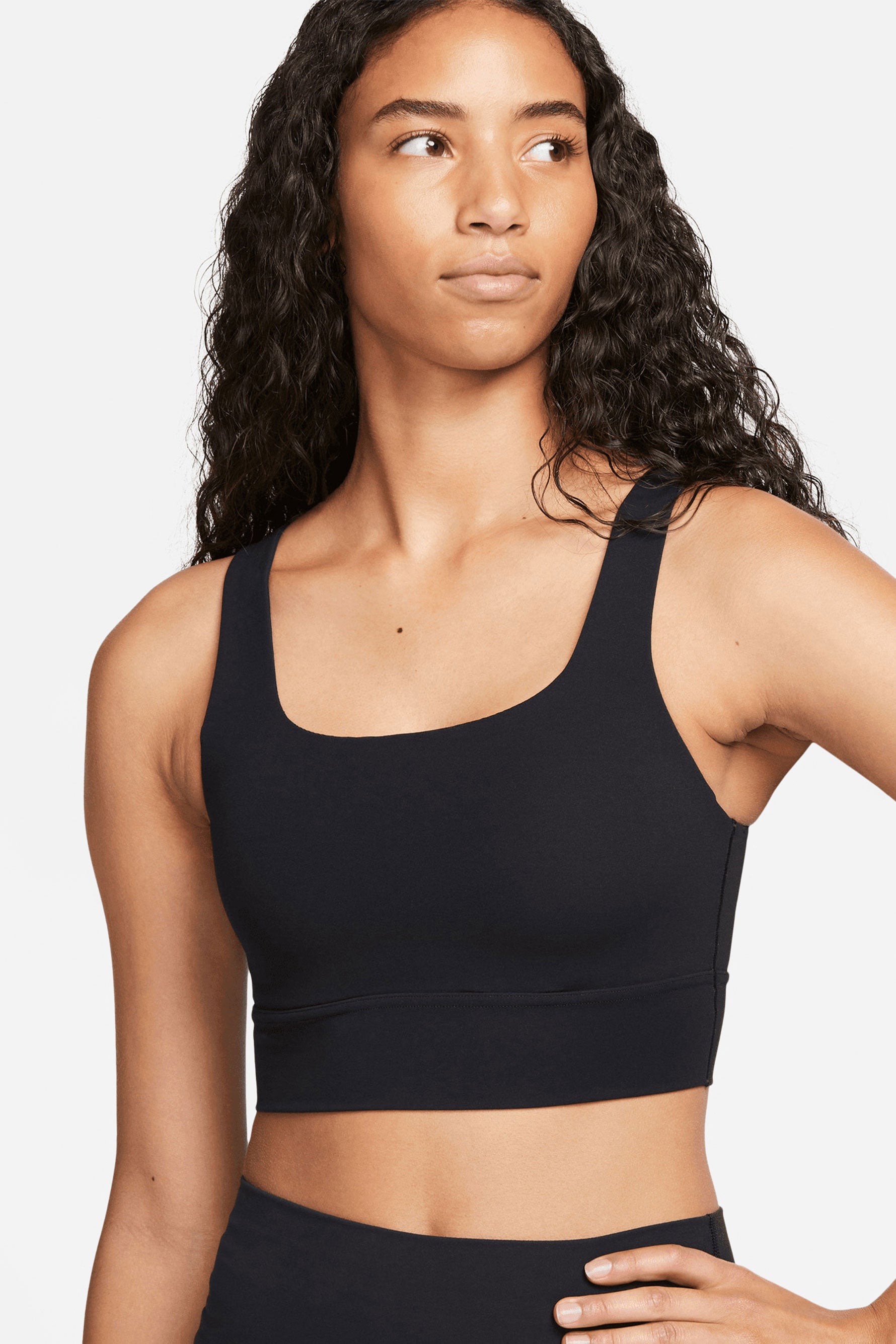 Nike Women's Dri-FIT Indy Logo Cutout Sports Bra - Black Size Xtra Small